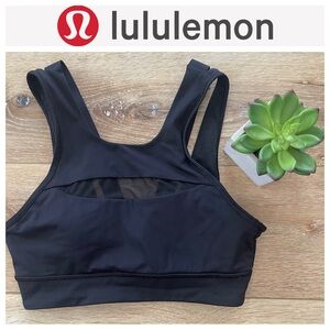 EUC Lululemon Black Sport Bra - Size 6